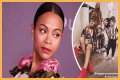 Fans Slam Zoe Saldana's Husband for Dressing like a Woman in Fishnet Tights on His 42nd B-Day